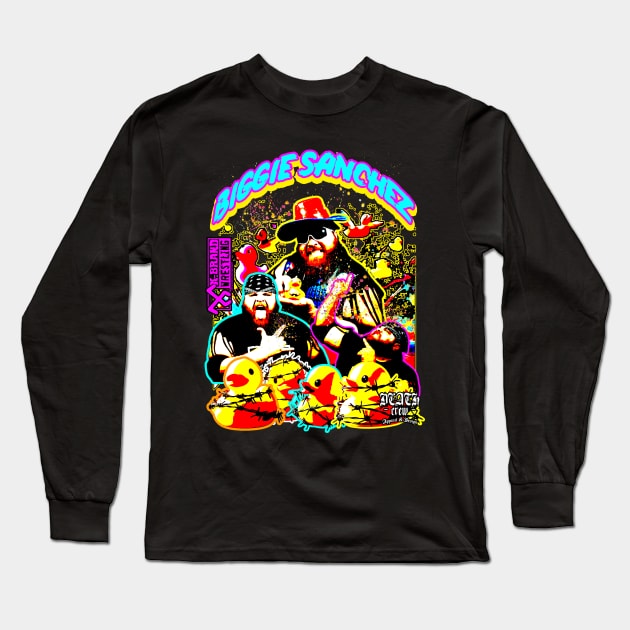 Biggie Sanchez - "Death By Duckies" Long Sleeve T-Shirt by X-Brand Wrestling